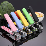 Roostevabast terasest pliidiplaadi haardeklambrid hoidiku tangid keeduplaadi kausside teisaldamiseks pitsapanni &otilde;hufrit&uuml;&uuml;ri kiirpoti tarvikud 1pcs must