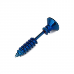 RUI RUI YU Unisex roostevabast terasest augustamine k&uuml;&uuml;nte kruvidega k&otilde;rvar&otilde;ngad Punk Helix k&otilde;rvaaugud moeehted kuninglik sinine v&auml;rv