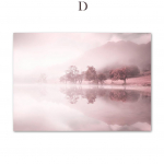 Roosa pojengij&auml;rv Jalgrattapuu P&auml;ikeset&otilde;us Lilleline seinakunst L&otilde;uendimaal P&otilde;hjamaade plakatid ja prindid Seina pildid elutoa sisustuseks 60X100cm No Framed