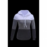 Naiste kapuutsiga dressipluus, talv soojad kapuutsid Topid, džemprid, pullover, pluus M valge