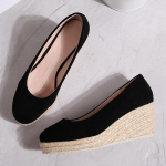 Fashion Wedges Kingad Naiste k&otilde;rged kontsad Elegantsed naiste peokingad Br&auml;ndi Naiste pumbad kiilukonts 7 cm suur suurus 42 42 must