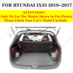 Veekindel v&auml;ga kaetud auto AUTO pakiruumi matt, saba pakiruumi padja vaibakate Tagumine kaubavooder sobib HYUNDAI IX35 jaoks Wine Red yellow