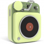Mini Bluetoothi ​​k&otilde;lar, metallist nupp, 3 W kaasaskantav Vintage juhtmevaba taaslaetav k&otilde;rglahutusega valju helik&otilde;lar koos kaelapaelaga roheline