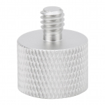 Mikrofoni aluse adapter / 8-tolline emane kuni 1/4-tolline isane kruvikeermega adapter mikrofoni aluse kinnituseks h&otilde;be