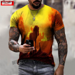 Suvine meeste 3D-prindiga T-s&auml;rk O-kaelusega Leopard Lion Animal l&uuml;hikeste varrukatega meeste riided T&auml;navamood vabaaja topid XXS-6XL XS