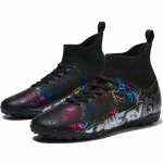 Meeste k&otilde;rge &uuml;laosaga jalgpallijalatsid TF katkiste k&uuml;&uuml;ntega kunstmuru laste &uuml;li&otilde;pilaste jalgpallijalatsid 31 must