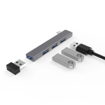 4-&uuml;hes USB C-jaotur, C-t&uuml;&uuml;pi 4-pordiline mitme USB-jaoturi adapter, c-t&uuml;&uuml;pi jaotur, USB2.0+3.0 dokkimisjaama OTG-funktsioon, Macbook Pro arvutitarvikute jaoks type c