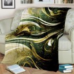 3D luksuslik sinine roheline kuldne marmormustriga tekk, pehme tekk koju magamistoa voodi diivani reisikattetekk lapsele 130x150cm