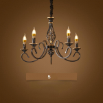 Lihtsad maaelu elutoa valgustid Retro Light Luxury Creative European Style Study, Magamistoa l&uuml;hter 5 headlights