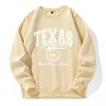 Texas Austin Ameerika &Uuml;hendriigid Tr&uuml;kiga Unisex Kapuutsiga Soe Fliisist Kapuutsiga Moodne Klassikaline Treeningkost&uuml;&uuml;m P&otilde;hilised Mugavad Kapuutsid L