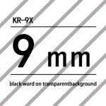 8m X 9mm etiketilint, mis sobib Casio sildivalmistajaga Kl-780 Kl-60 Kl-170 Kl-120 Kl-820 Cw-l300