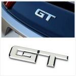 GT 3D ABS Auto Embleem Kleebis Kroomitud Stiil Tuning Auto jaoks h&otilde;be