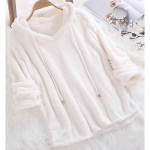 S&uuml;gisel ja talvel populaarsed &uuml;hev&auml;rvilised pikkade varrukatega kapuutsiga pl&uuml;&uuml;sis pidžaamad M tumeroosa v&auml;rv