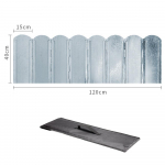 Kokkupandav pliidi tuuleklaas 8 plaadiga tsingitud matkapliidi tuuleklaas koos hoiukotiga 30cm h&otilde;be