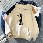 Vinland Saga kapuutsiga s&auml;rgid naistele Fliis t&auml;navamood anime 2023 Pullover naiselik gooti kampsun Unisex S white