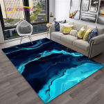 Luksuslik must roheline kuldne marmorist 3D vaibavaip koduseks elutoa diivani uksemati sisekujunduseks, lasteala vaip libisemiskindel p&otilde;randamatt 200x160cm