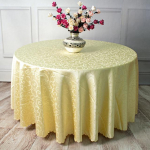 Laudlina &Uuml;mmargune pol&uuml;ester Jacquard Pulmalaudlina Morning Glory Print Elegantsed laudlinad S&ouml;&ouml;gilaua kodukaunistuseks Diameter 1.8M