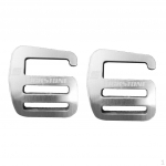 2pcs 1in shaped hook Webbing Buckle for Backpack Straps