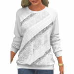 YYFS naiste vabaaja moe kevads&uuml;gisene pikkade varrukatega O-kaelusega pulloverid ja pikad varrukad XXL