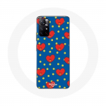 &Uuml;mbris Xiaomi Redmi Note 11s 5G BTS Bangtan Boys BT21 TATA de V jaoks sinise taustaga