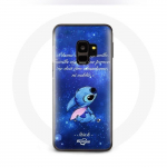 &Uuml;mbris Samsung Galaxy S9 pluss Stitch Ohana Quote jaoks