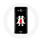 Samsung Galaxy Grand Prime Hunter x Hunter Manga logo musta taustaga &uuml;mbris