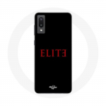 &Uuml;mbris Samsung Galaxy A02 Elite 5. hooaja punase logoga, must taust