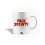 Mug en C&eacute;ramique Fuck Society Mr Robot rouge