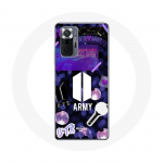 Coque pour Xiaomi Redmi Note 10 Pro Bangtan Sonyeondan BTS Logo Army Bomb Lightstick