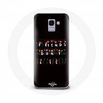 &Uuml;mbris Samsung Galaxy A8 2018 Stranger Things plakatile S&otilde;brad ei valeta h&auml;id j&otilde;ule