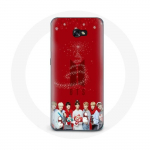 &Uuml;mbris Samsung Galaxy A5 BTS Bangtan Boysi punase taustaga j&otilde;ulukingituseks 2023