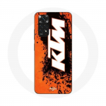 Valge oranži taustaga &uuml;mbris Xiaomi Redmi Note 11S KTM Logo jaoks