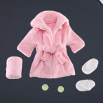 Vasts&uuml;ndinu fotograafia rekvisiidid hommikumantli kost&uuml;&uuml;m Beebi hommikumantel v&auml;ikelastele, valge