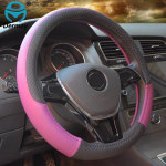 DERMAY New Arrival 7Colors 37-38cm Car Steering Wheel Cover Leather Size M for VW Skoda Chevrolet Ford Nissan etc. 95% Cars must
