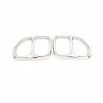 2 tk auto tagumise pagasiruumi saba k&otilde;ri raami katte v&auml;ljalasketoru dekoratsiooni v&auml;listarvikud BMW X3 G01 2018 2022 jaoks 2pcs-Silver