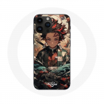 Coque pour Iphone 14 Pro Demon Slayer Tanjiro Anime Manga - Maniacase