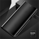 Clear Mirror Flip Nahast peegeltelefoni &uuml;mbris Xiaomi Redmi Note 13 Note13 Pro Plus 13C K70E Poco X6 Pro 5G 4G p&otilde;rutuskindla aluse hoidiku jaoks, t&auml;is kate For Redmi Note 13 4G must