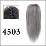Claw Ponytail Keskmine pikk sirge hobusesabapikendused S&uuml;nteetilised klambrid juuksepikendused Elegantsed igap&auml;evaseks kasutamiseks Juuste aksessuaarid 35cm