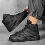 Kevadised meeste kingad K&otilde;rge otsaga punased lauajalatsid Velcro vabaaja spordijalatsid valged 39