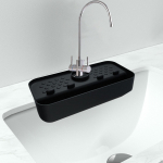 -Drying Mat, Kitchen Faucet Mat Made of , Drying to Protect The Worktop, Behind valge