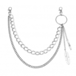 P&uuml;ksikett meestele Naistele Metallist Punk Rock Kahekihilised sulgedega P&uuml;ksid Kett V&ouml;&ouml;koht Hip-hop V&ouml;&ouml;ketid Teksad Rahakott V&otilde;tmehoidja Ehted Aksessuaarid h&otilde;be