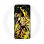 Coque Maniacase pour Samsung Galaxy A41 Son Goku Super Saiyan SSJ3 Attaque point Dragon