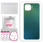 apgo Protective Skin Sticker for the back compatible with Oppo F17 Pro, Wrap Film, Foil, Vinyl - Pattern Carbon Chameleon CAKA1