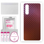 apgo skin sticker film foil vinyl for the BACK compatible with Oppo Reno3 Pro 5G, scratch-resistant, easy to install - Carbon Chameleon CAKA5