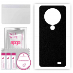 apgo Protective Skin Sticker for the back compatible with Oukitel C19 Pro, Wrap Film, Foil, Vinyl - Pattern Matte Black