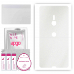 apgo Protective Skin Sticker for the back compatible with Sony Xperia XZ3, Wrap Film, Foil, Vinyl - Pattern Matte Transparent