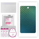 apgo Protective Skin Sticker for the back compatible with Alcatel 3T 8, Wrap Film, Foil, Vinyl - Pattern Carbon Chameleon CAKA1