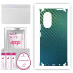 apgo Protective Skin Sticker for the back+sides compatible with Honor X7, Full Wrap Film, Foil, Vinyl - Pattern Carbon Chameleon CAKA1