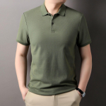 Uus l&uuml;hikeste varrukatega T-s&auml;rk suvine merseriseeritud puuvillane POLO s&auml;rk &uuml;hev&auml;rviline T-s&auml;rk &auml;rimeeste riided M must