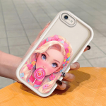 Pehme silikoonist ruudukujuline redelprintimismuster telefoni korpus, t&auml;iskaanega kaamera p&otilde;rutuskindel kaitse kummist &uuml;mbris iPhone Infinix Tecno OnePlus jaoks Infinix Hot 10 Play valge